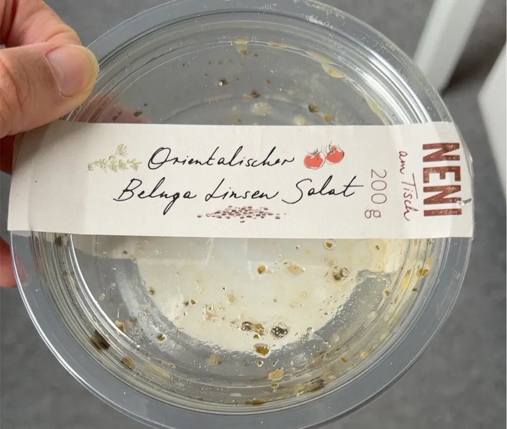 Orientalischer Beluga Linsen Salat