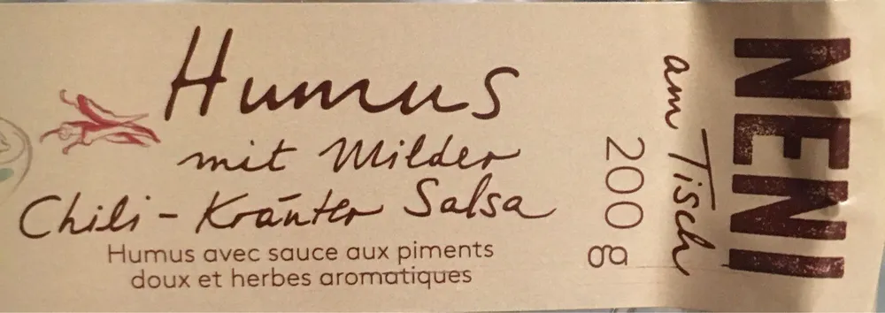 Humus (mit Chili-Kräuter Salsa)