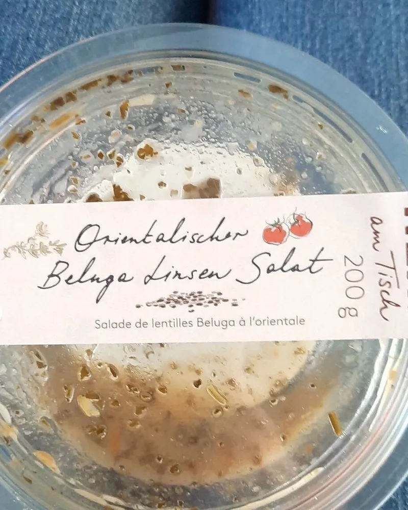 Salade de lentilles Beluga à l'orientale