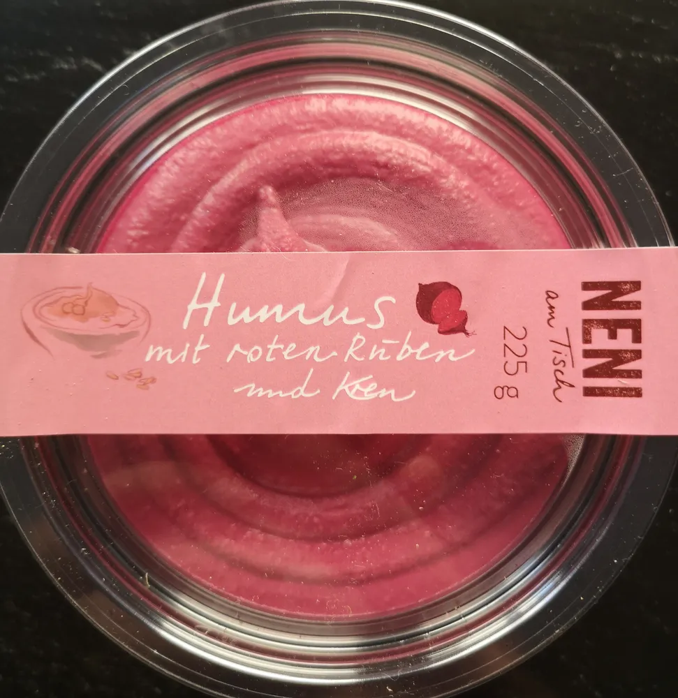 Hummus mit roten Rüben und Kren