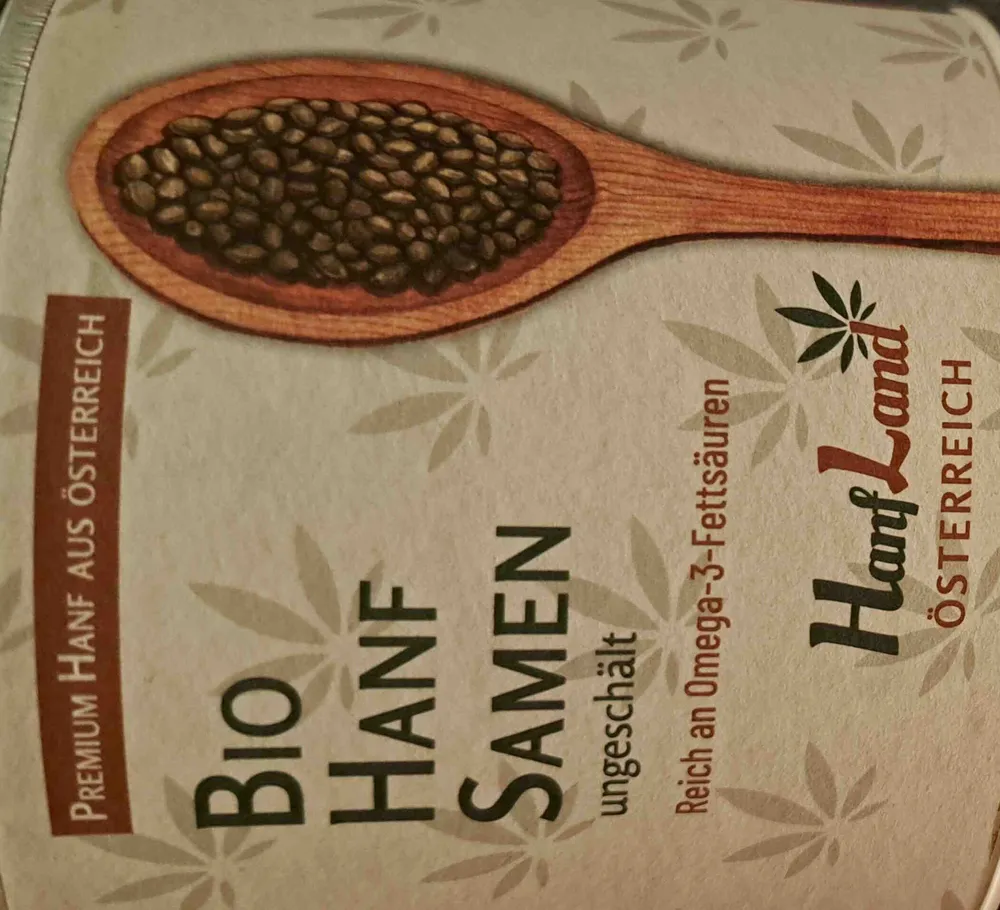 Biohanfsamen, ungeschält