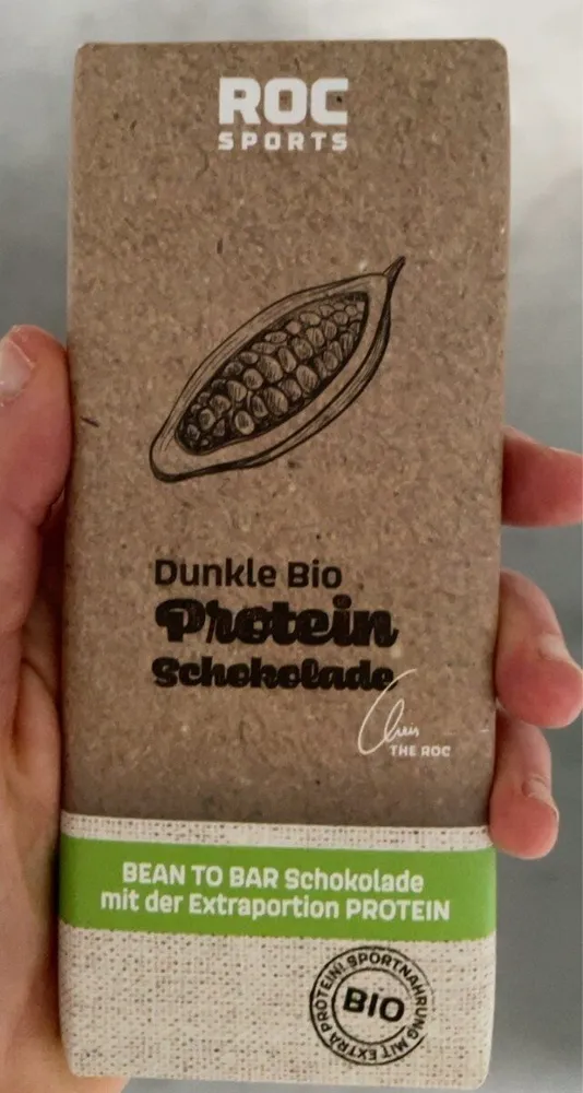 Dunkle Bio Protein Schokolade