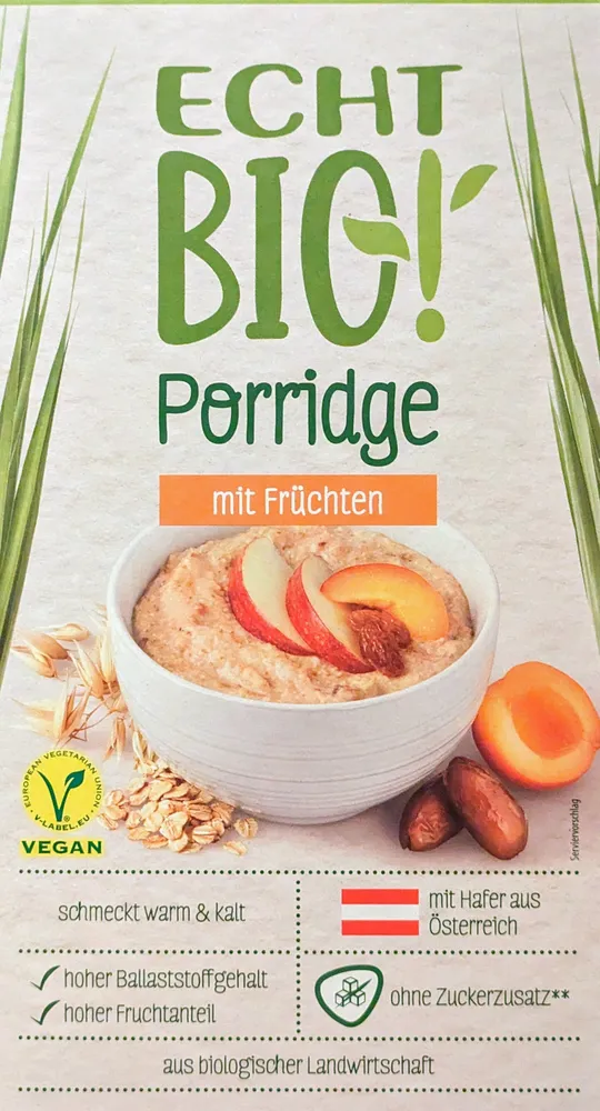 Porridge mit Früchten