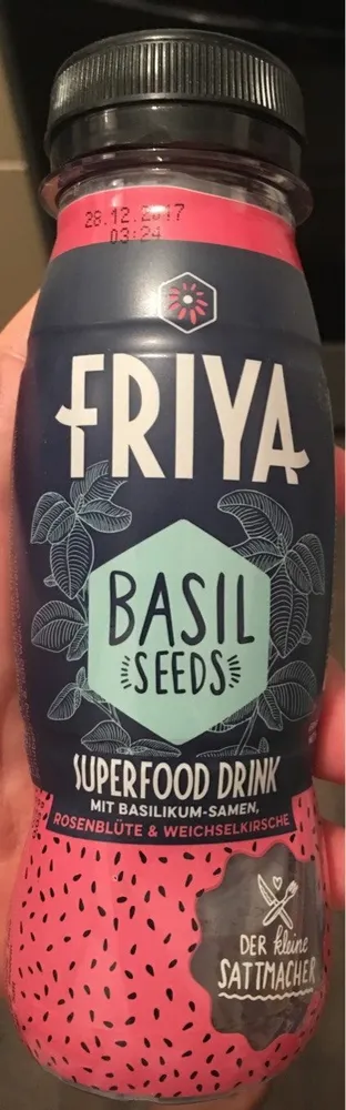 Basil Seeds Superfood Drink, Mit Basilikum Samen