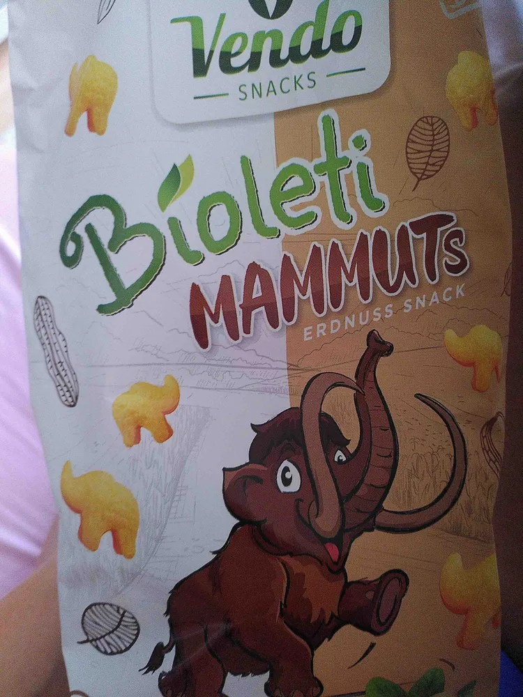 bioleti mammuts erdnuss snack