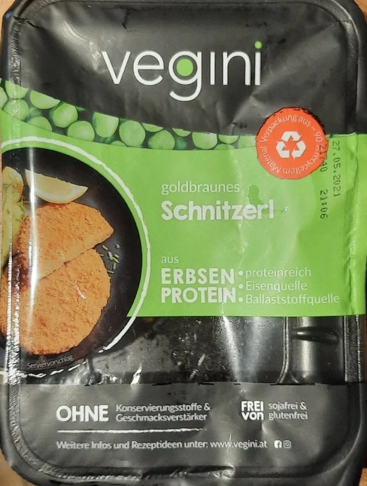 Schnitzerl aus Erbsenprotein