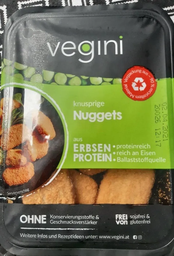 Vegini knusprige Nuggets