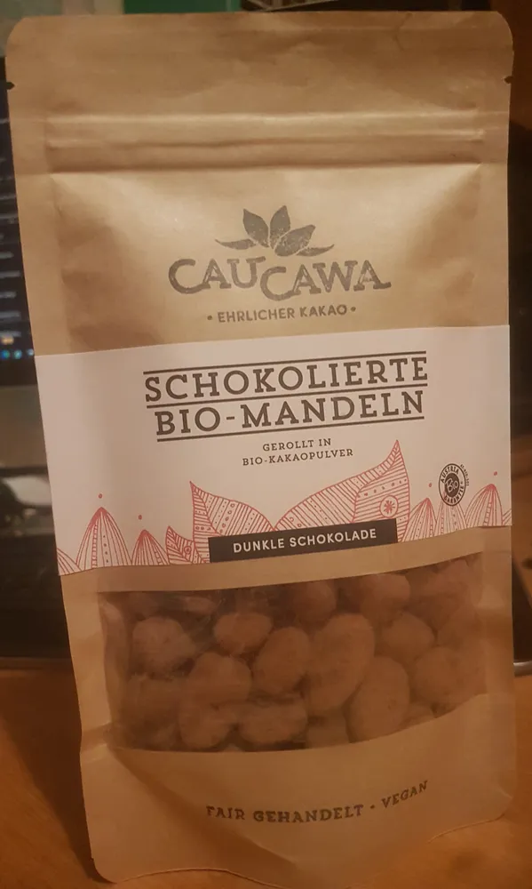 Schokolierte Bio-Mandeln