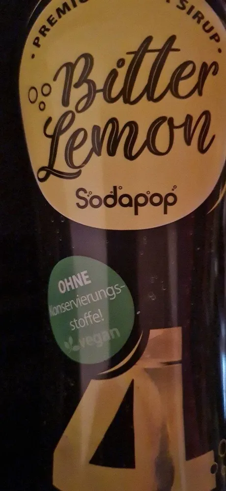 Bitter Lemon Soda Sirup