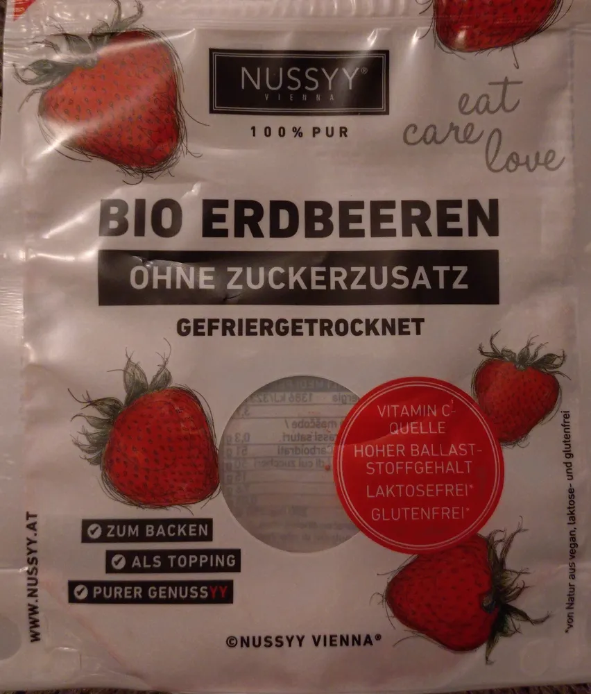 Bio Erdbeeren Gefriergetrocknet