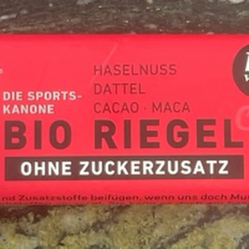 Bio Riegel -Haselnuss, Dattel, Cacao,Maca