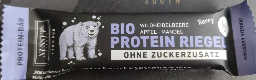 Bio Protein Riegel Wildheidelbeere Apfel mandel