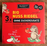 Nussyy Bio Nuss Riegel Pekannuss Apfel Zimt