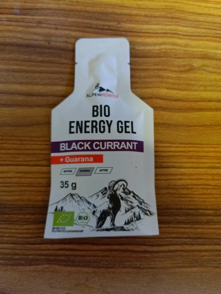 Organic energy gel black currant