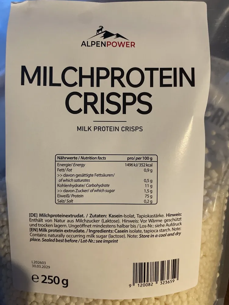 Milchprotein Crisps