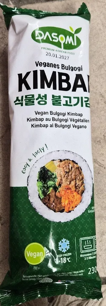 Veganes Bulgogi Kimbap