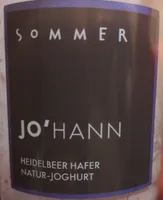 Heidelbeer Hafer Joghurt