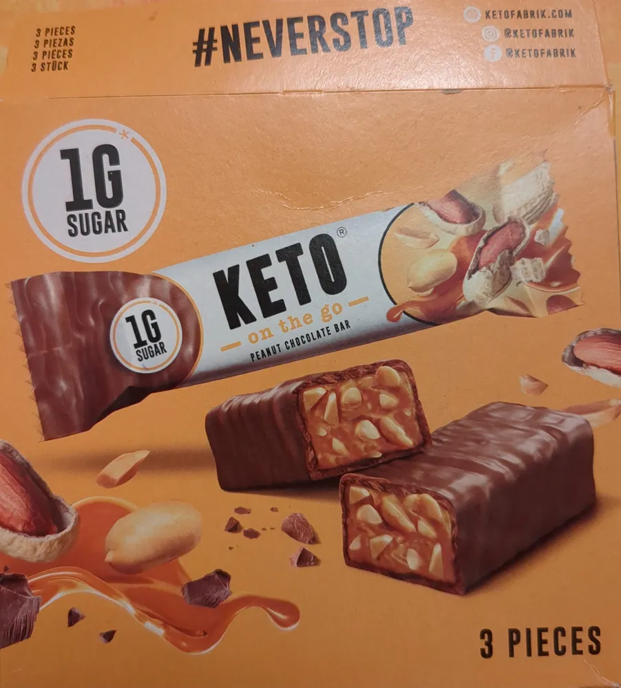 Barre chocolat  et cacahuètes