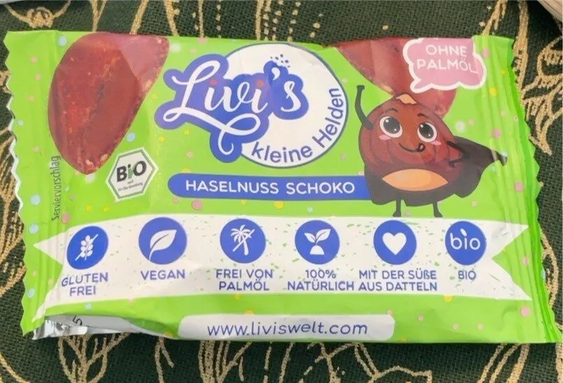 BIO Dattel Fruchtkonfekt Haselnuss Schoko