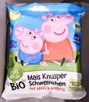 Bio-Mais Knusper-Schweinchen mit Apfel & Karotte