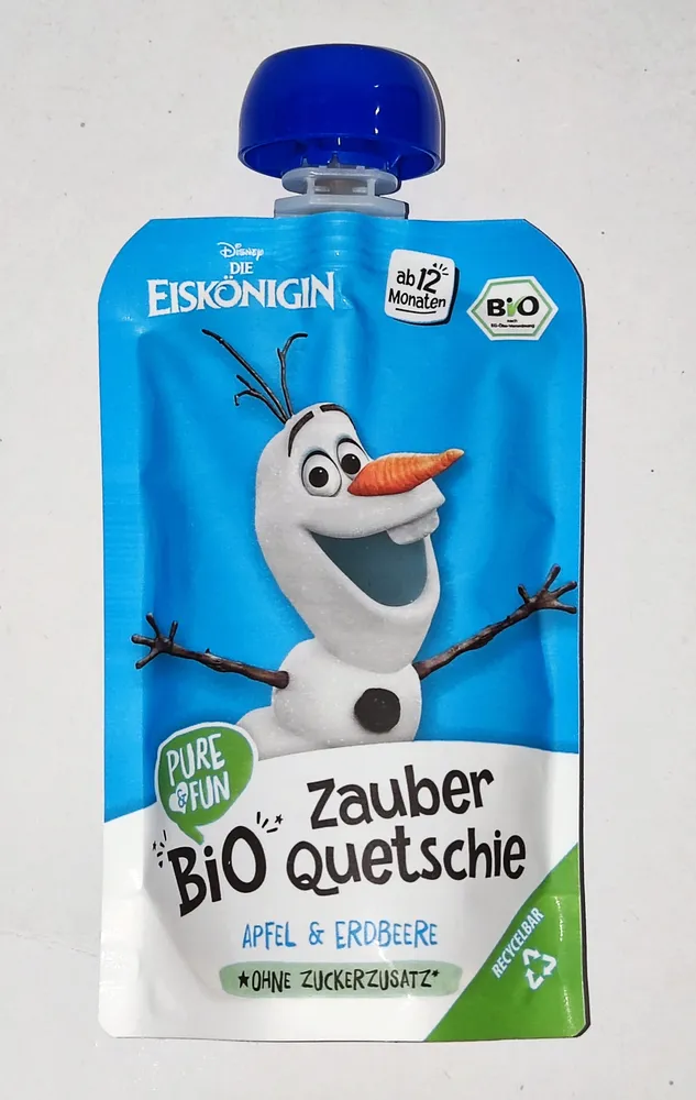 Bio-Quetschie Zauber - Apfel & Erdbeere