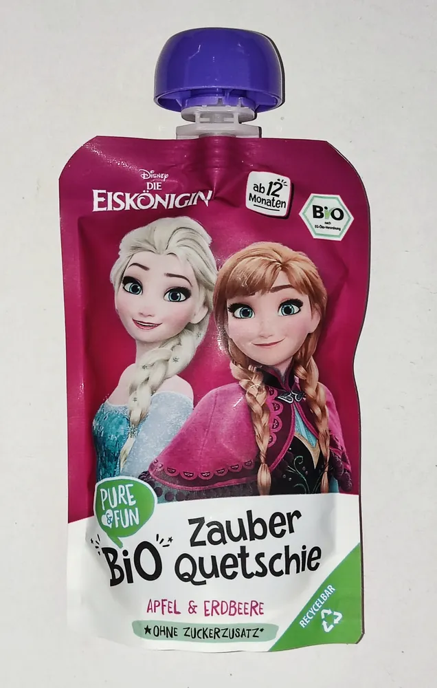 Bio-Quetschie Zauber - Apfel & Erdbeere