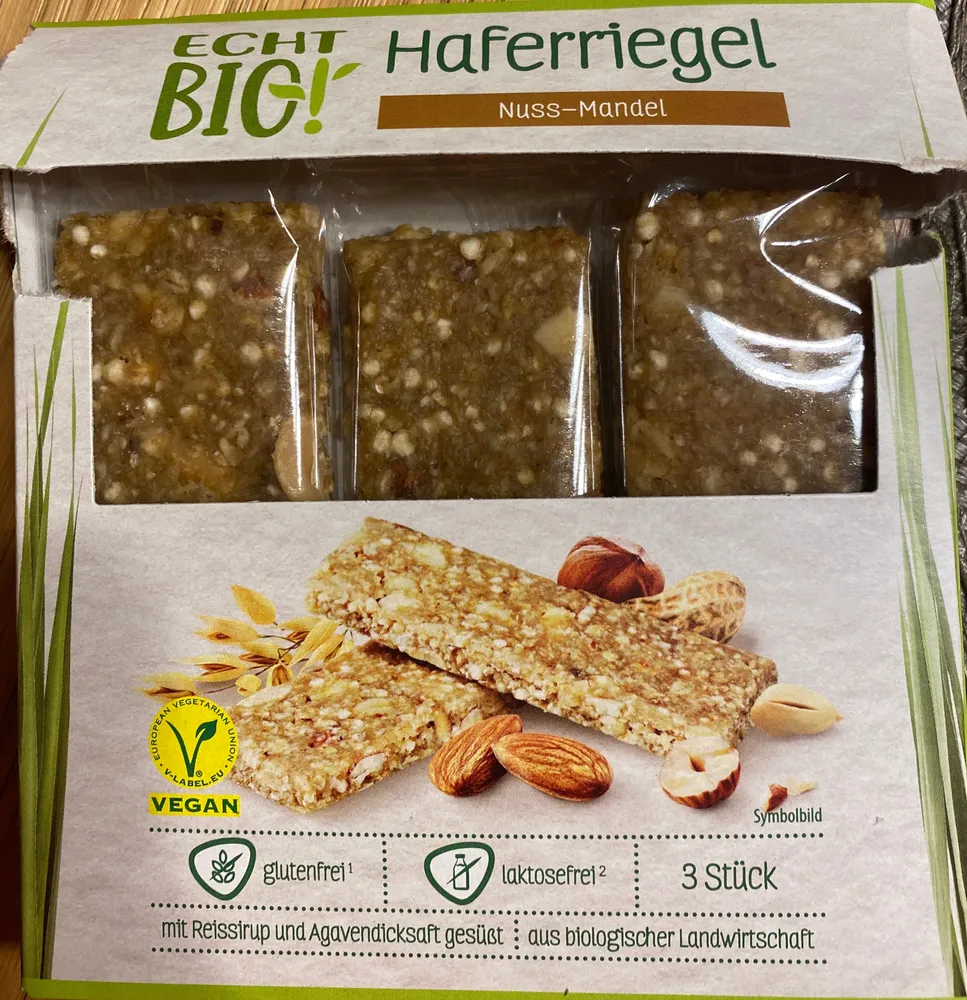 Haferriegel Nuss Mandel