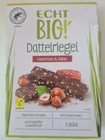 Dattelriegel Haselnuss & Kakao