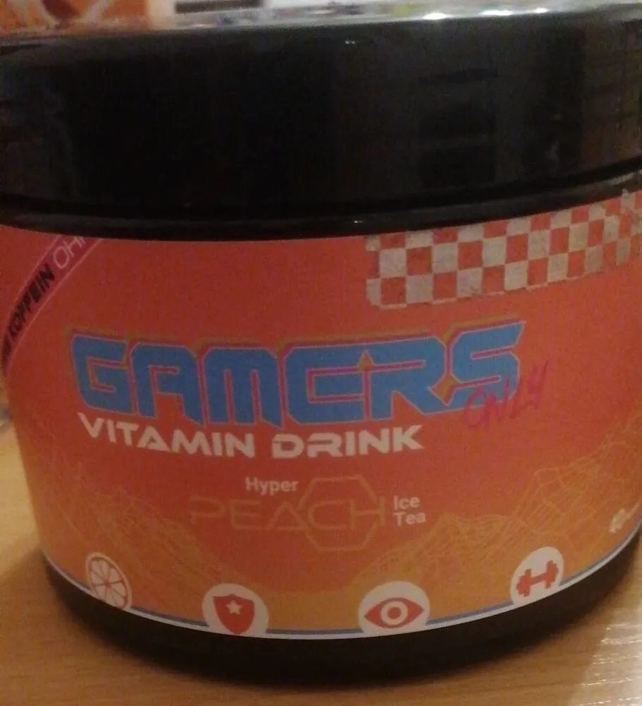 Gamers Only Vitamin Drink Hyper Peach Ice Tea