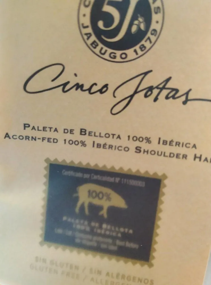 Paleta de bellota 100% Ibérica