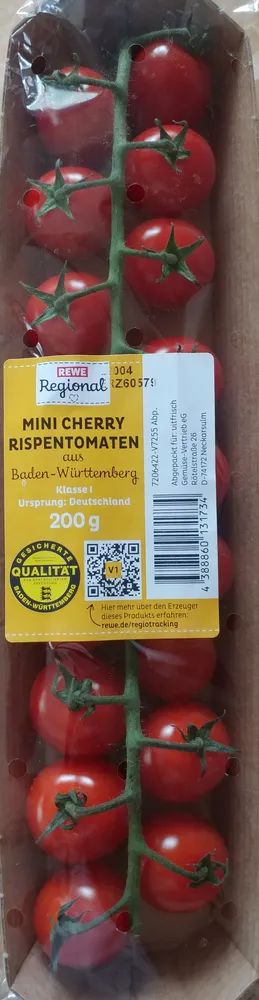 Mini Cherry Rispentomaten aus Deutschland