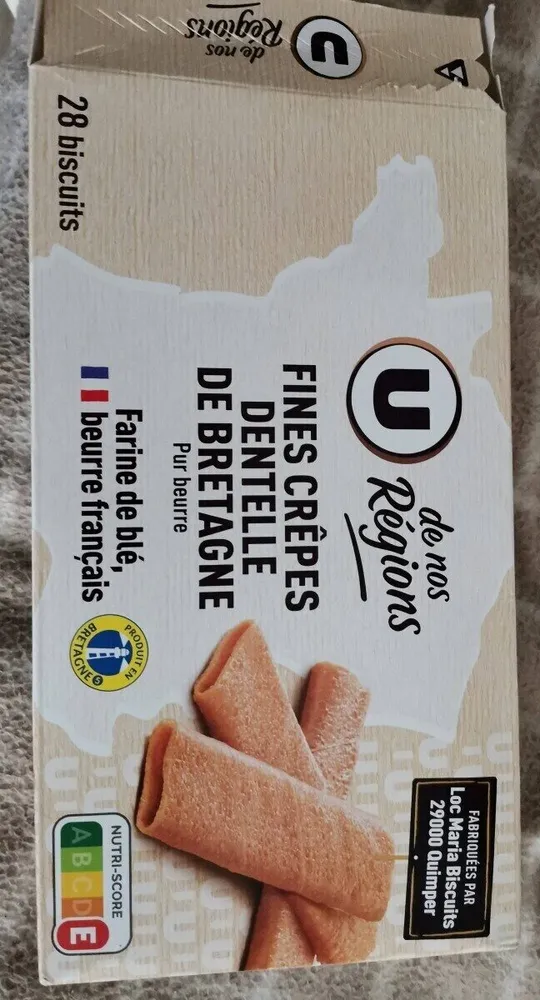 Fines crêpes dentelle de Bretagne