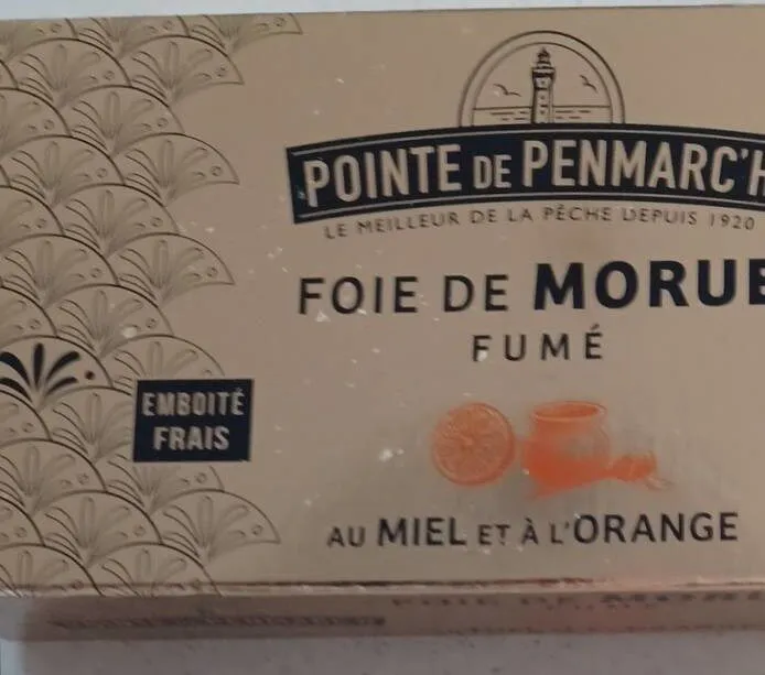 Foie de morue fumé au miel et à l'orange