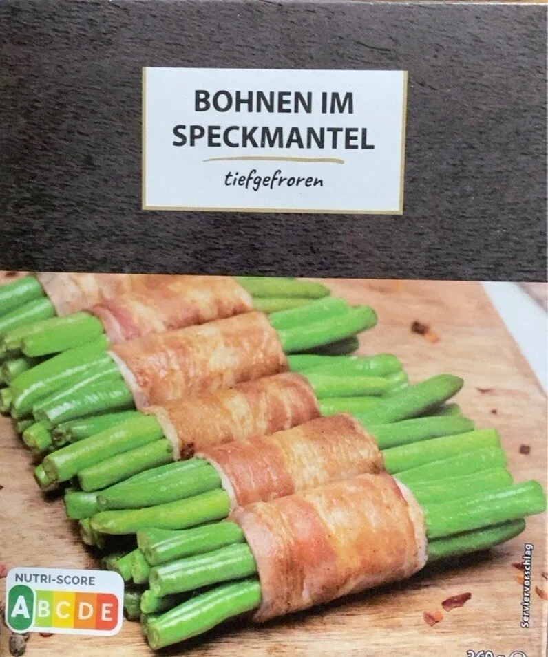 Bohnen im Speckmantel