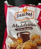 Petites madeleines pépites de chocolat