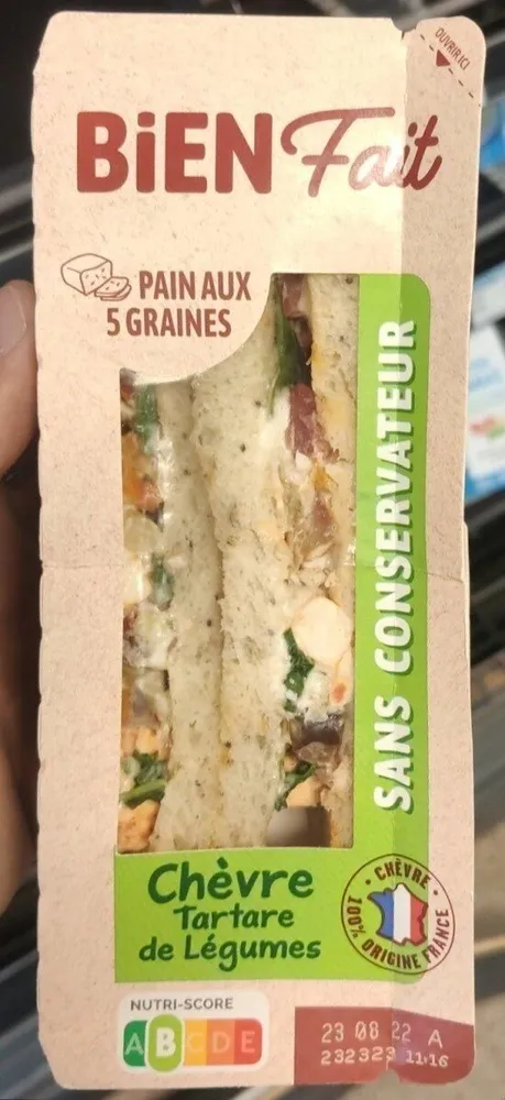 Chèvre tartare de légumes