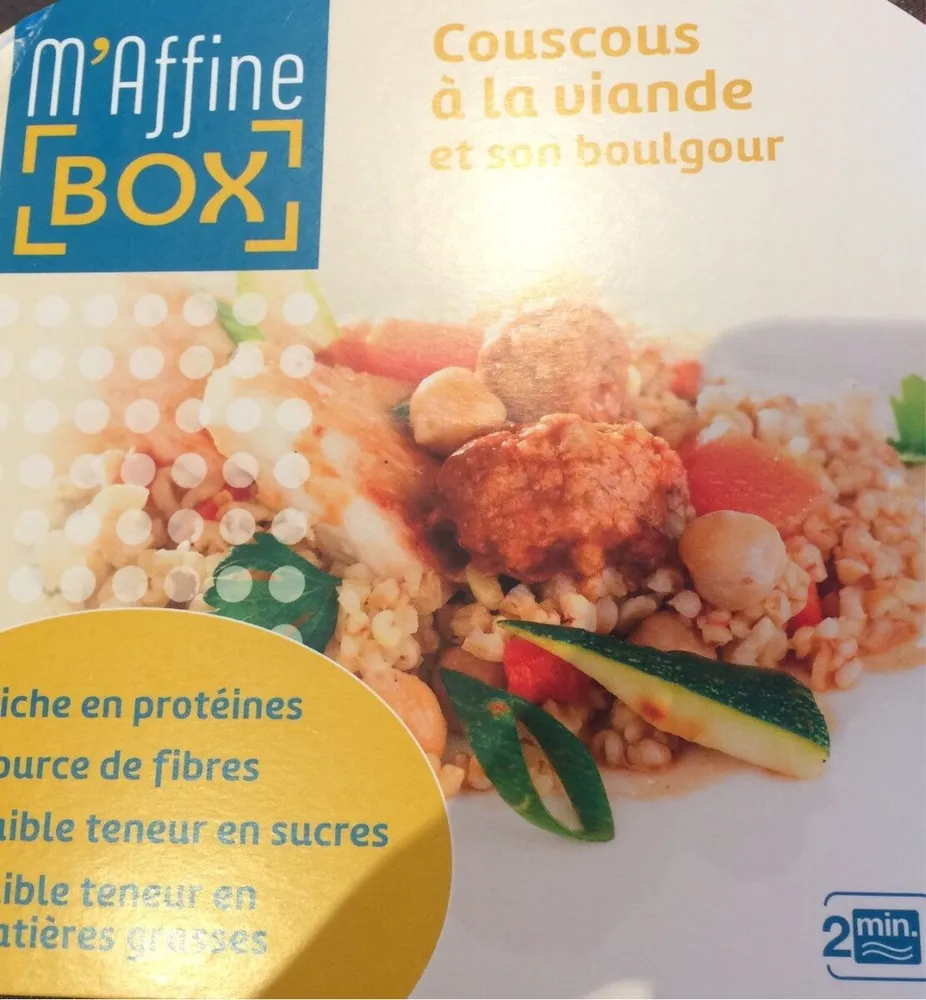 Couscous à la viande et son boulgour