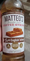 Thin English Toffee Coffee Syrup