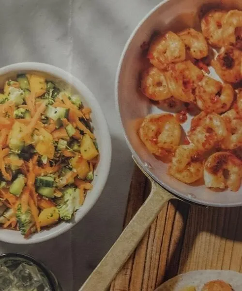 Chilli & pineapple Prawn Tacos