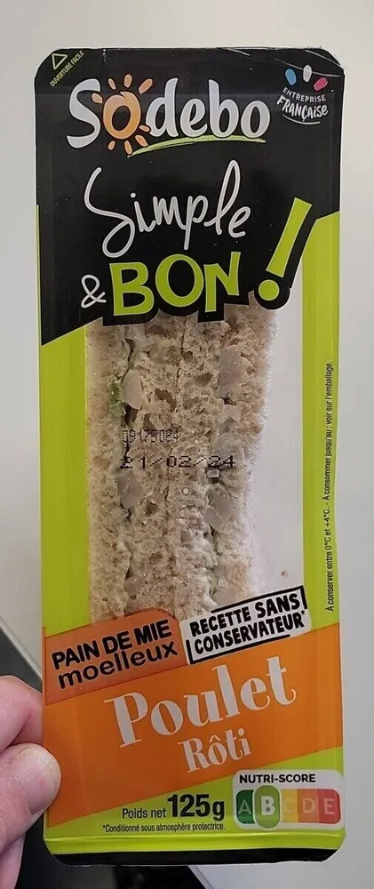 Sandwich Poulet rôti