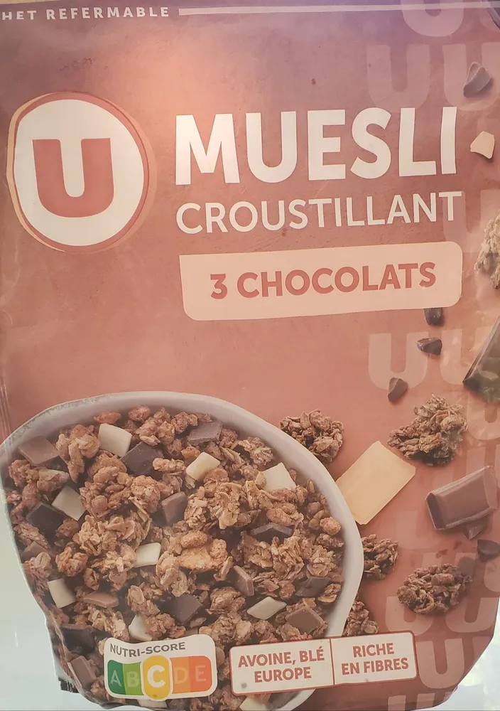 Muesli croustillant 3 chocolats
