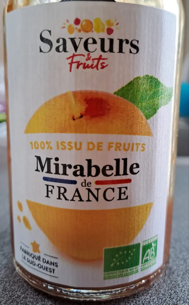 Préparation de mirabelle de France bio