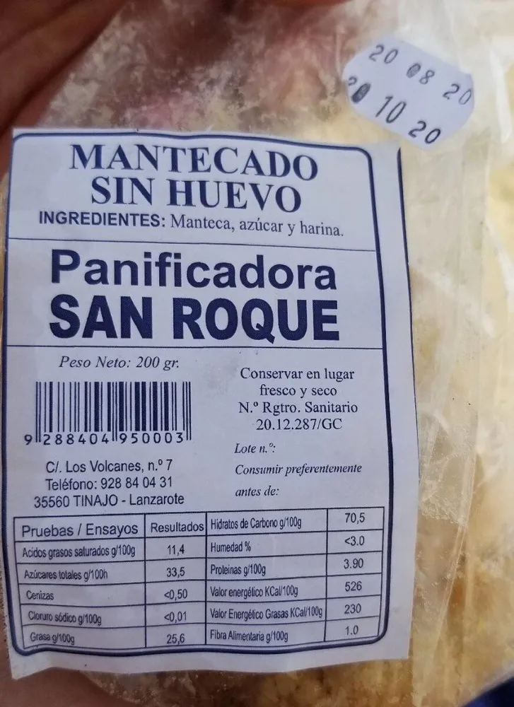 Mantecado sin huevo