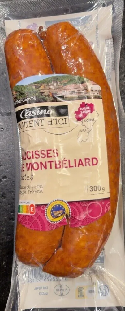 Saucisses de Montbelliard IGP