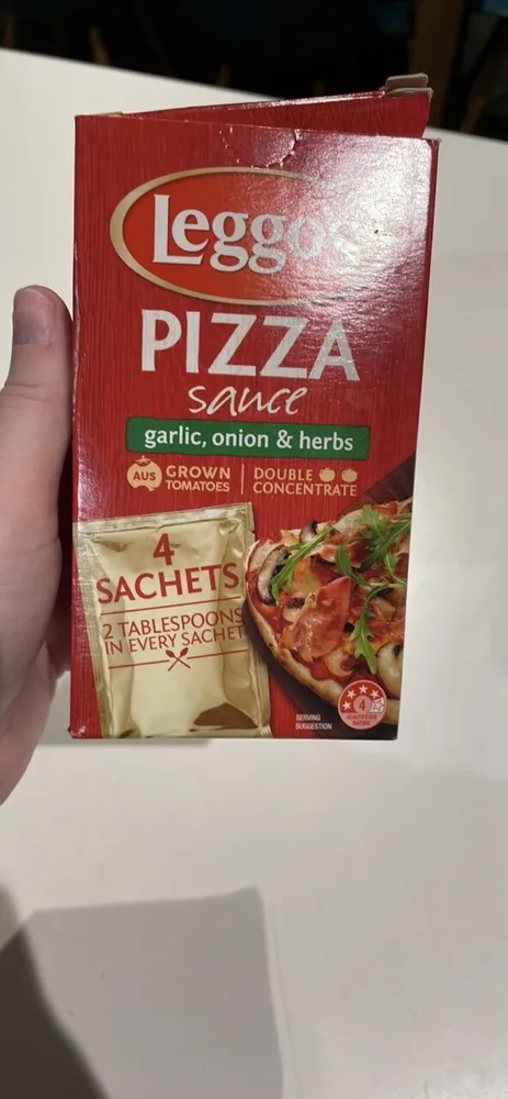 PIZZA sauce garlic, onion & herbs