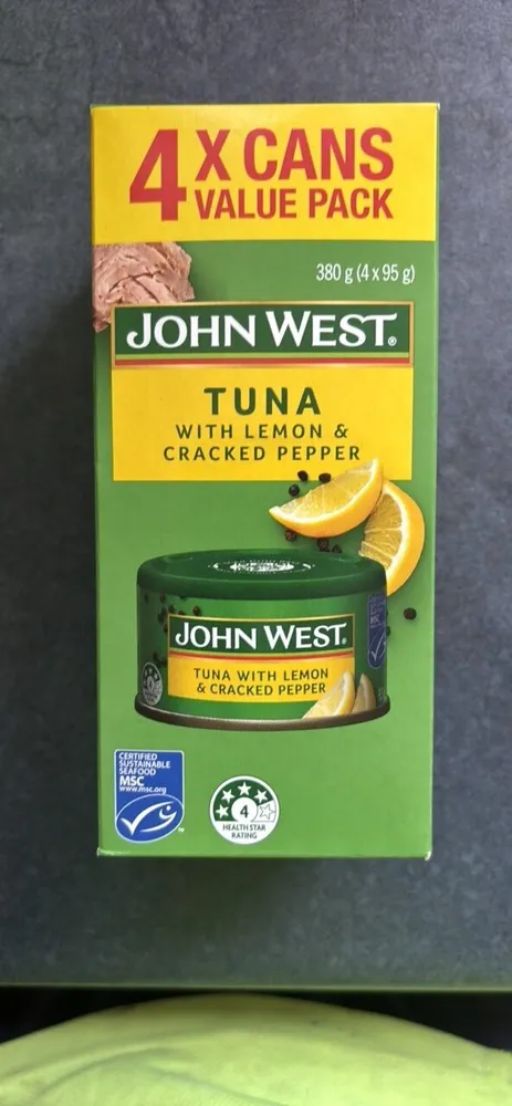 Tuna with Lemon & Cracked Pepper