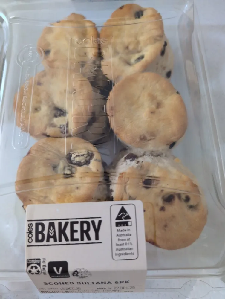 SCONES SULTANA 6PK