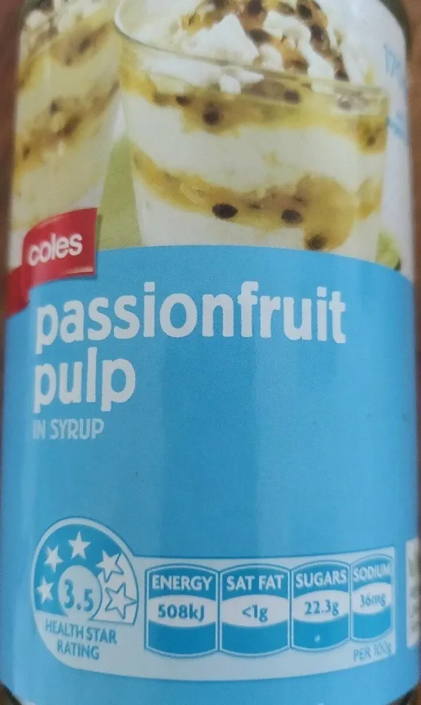 Passion Fruit Pulp in Syrup