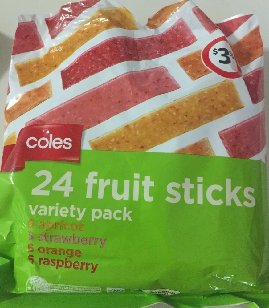 24 Fruit Sticks Variety Pack
