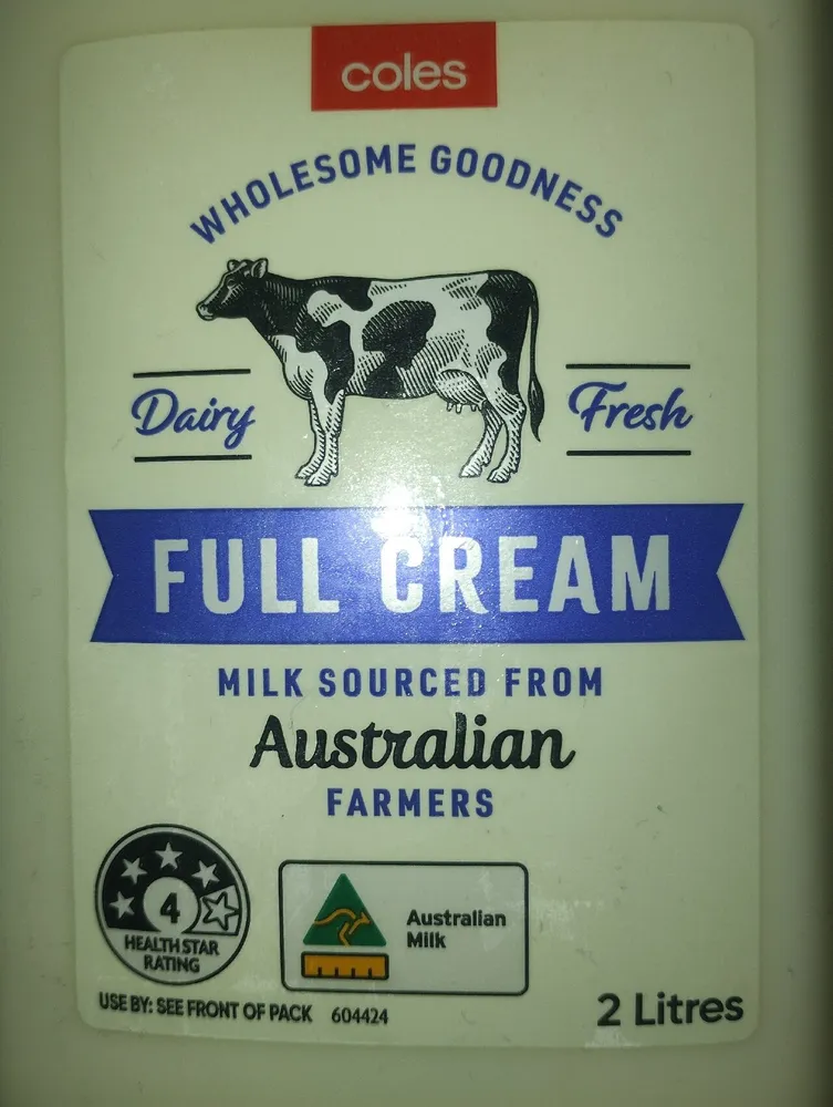 Fresh full cream milk